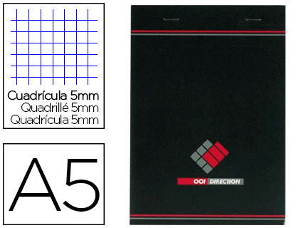  Cahier Répertoire Alphabétique 17 x 22 Quadrillé Petits Carreaux  5x5mm: 100 Pages - 50 Feuilles