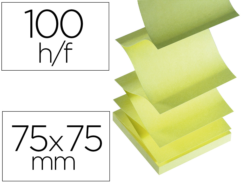 Notes adhésives repositionnables - Jaune 102 x 152 mm POST-IT