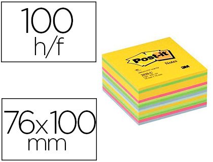 Post-it Notes Repositionnables Super Sticky Lignées Rectangle 125