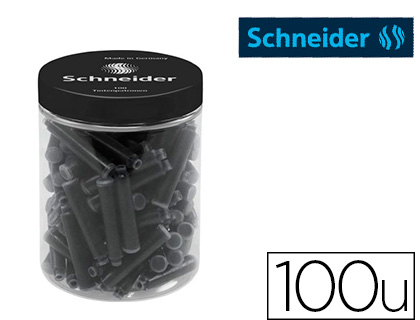 CARTOUCHE D'ENCRE NOIRE SCHNEIDER STANDARD POT 100 UNITS