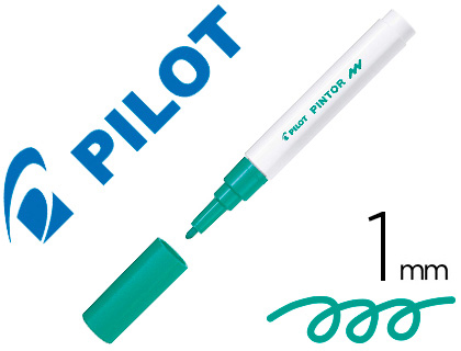 MARQUEUR PILOT PINTOR PEINTURE BASE D'EAU ULTRA-COUVRANTE MULTI SURFACE POINTE FINE RSISTANTE COLORIS VERT