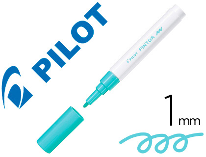 MARQUEUR PILOT PINTOR PEINTURE BASE D'EAU ULTRA-COUVRANTE MULTI SURFACE POINTE FINE RSISTANTE COLORIS VERT PASTEL