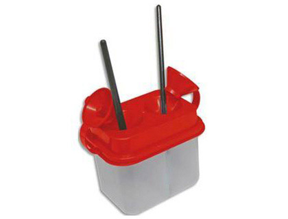 POT NETTOYAGE SAFETOOL PINCEAUX DOUBLE COLORIS ROUGE