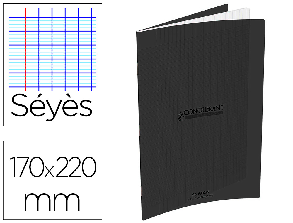 HYPERBURO  CAHIER DESSIN OXFORD COUVERTURE POLYPROPYLÈNE TRANSPARENT A5+  17X22CM 32 PAGES PAPIER DESSIN UNI