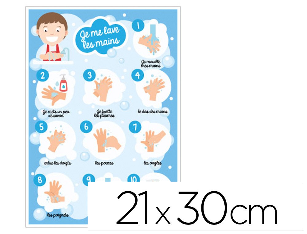 PLAQUE ADHESIVE SIGNALETIQUE BIZ CONSIGNE D'HYGINE 