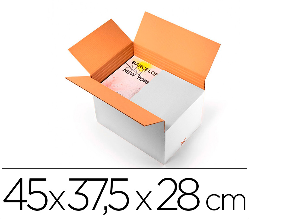 CAISSE AMERICAINE Q-CONNECT ULTRA-RESISTANTE REGLABLE EN  HAUTEUR DOUBLE CANNELURE 7MM  450X280X375MM COLORIS BLANC