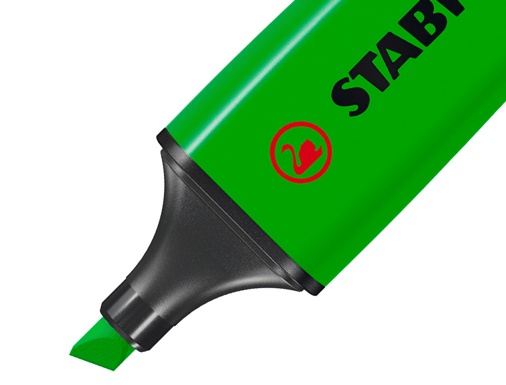 SURLIGNEUR STABILO BOSS TRAC 2/5MM POINTE BISEAUTE ENCRE UNIVERSELLE BASE EAU RSISTANTE LUMIRE COLORIS VERT
