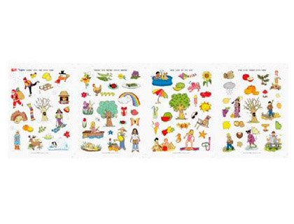 GOMMETTE APLI AGIPA AUTOCOLLANTE LES 4 SAISONS LOT 4 POCHETTES