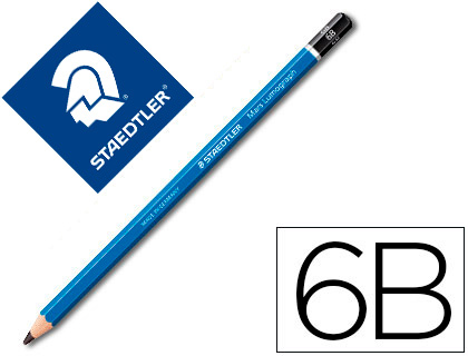 CRAYON GRAPHITE STAEDTLER MARS LUMOGRAPH 100 6B HEXAGONAL