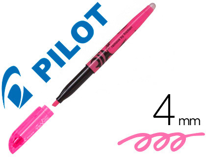 SURLIGNEUR PILOT FRIXION LIGHT CRITURE 1/3.3MM ENCRE THERMOSENSIBLE EFFAAGE PAR FROTTEMENT COLORIS ROSE