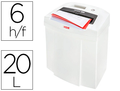 DESTRUCTEUR HSM SECURIO C14 COUPE DROITE 3,9MM SILENCIEUX ANTI-BOURRAGE SYSTME SCURIT 20L 366X258X405MM