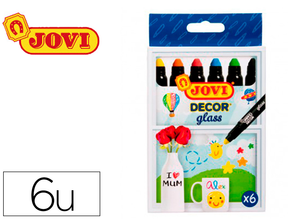 CRAIE CIRE JOVI DCOR GLASS TOUTES SUPERFICIES NON POREUSES NON PERMANENTE TUI 6 UNITS