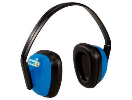CASQUE DELTAPLUS SPA3 ANTIBRUIT SNR 28dB COQUILLES POLYSTYRNE OREILLETTES MOUSSE ARCEAU ABS COLORIS BLEU/NOIR