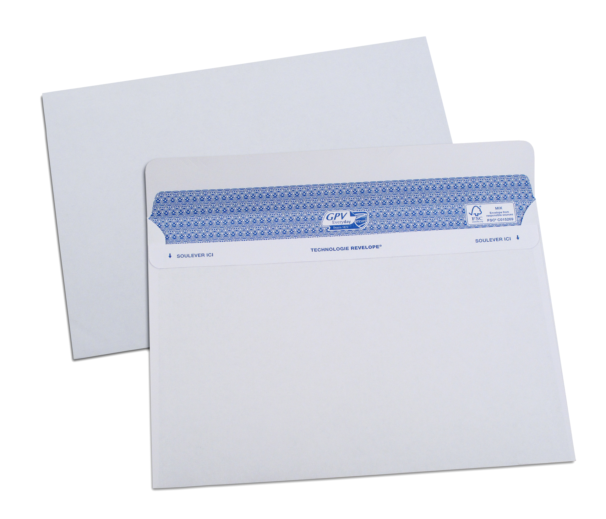 ENVELOPPE GPV C5 162X229MM 90G ADHSIVE FERMETURE RAPIDE SCURISE DFINITIVE BLANCHE BOTE 100 UNITS