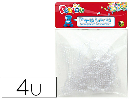PLAQUE GRAINE CREATIVE PICOTS SUPPORT PERLES A REPASSER 10CMSACHET 4 UNITES