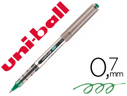 FEUTRE UNIBALL EYE UB157 ENCRE LIQUIDE PIGMENTATION RGULATEUR DBIT DOUBLE NIVEAU ENCRE VISIBLE VERT POINTE 0,7MM