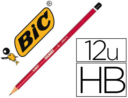 CRAYON GRAPHITE BIC GILBERT HB CORPS ROND HAUTE QUALIT TTE TREMPE BAGUE EXCELLENTE TAILLABILIT