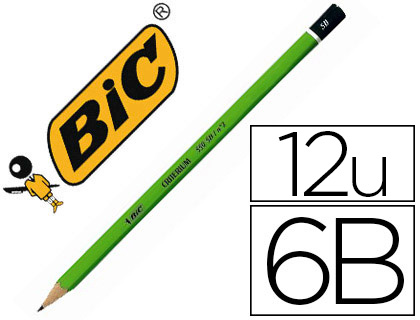 CRAYON GRAPHITE BIC CRITRIUM 550 6B BOIS HEXAGONAL TTE TREMPE BAGUE EXCELLENTE TAILLABILIT