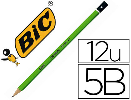 CRAYON GRAPHITE BIC CRITRIUM 550 5B BOIS HEXAGONAL TTE TREMPE BAGUE EXCELLENTE TAILLABILIT