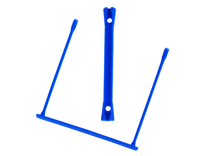 RELIEUR FASTENEUR Q-CONNECT PLASTIQUE E-CLIPS COULEUR BLEUE BOTE 100 UNITS