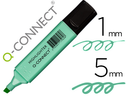 SURLIGNEUR Q-CONNECT PASTEL TRAC 2/5 MM POINTE BISEAUTE COLORIS BLEU