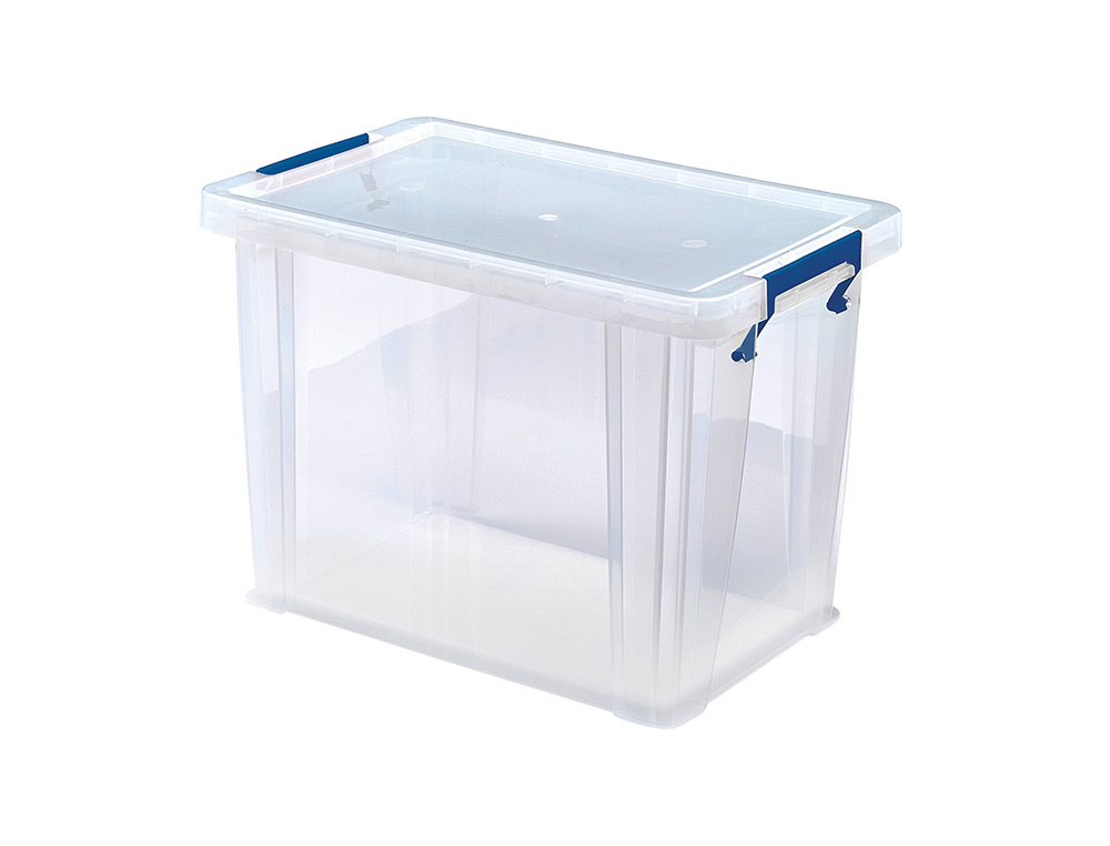 BOITE RANGEMENT FELLOWES POLYPROPYLENE RESISTANT       RECYCLABLE EMPILABLE DOUBLE   BASE RENFORCEE CLIP 18,5L