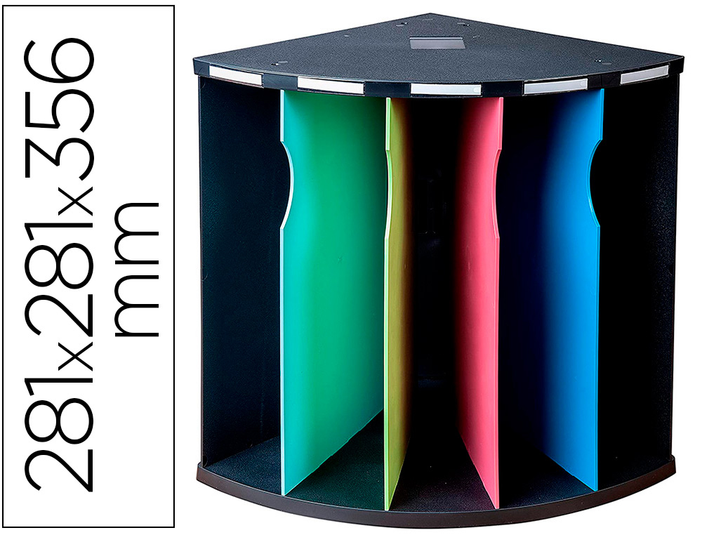 TRIEUR ERGONOMIQUE EXACOMPTA CORNER 1928 POLYSTYRENE 5     COMPARTIMENTS 281X281X356MM   GRANDE CAPACITE