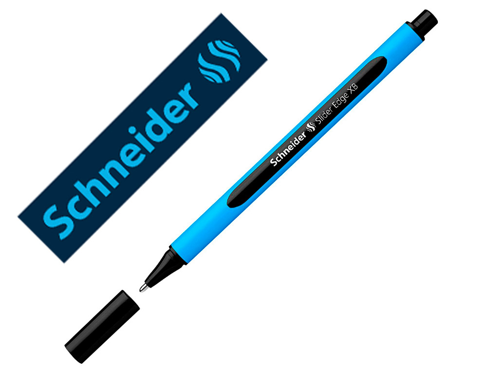 STYLO-BILLE SCHNEIDER SLIDER EDGE POINTE MOYENNE COLORIS   NOIR
