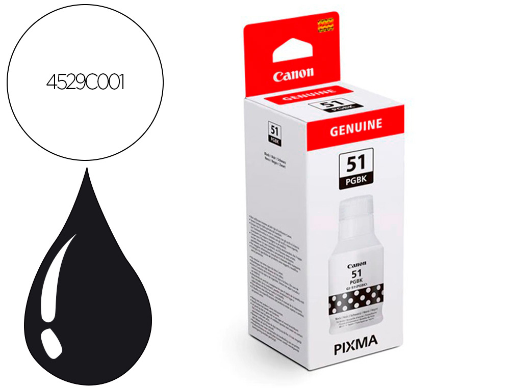 CARTOUCHE CANON JET D'ENCRE GI 51 PGBK COULEUR NOIR