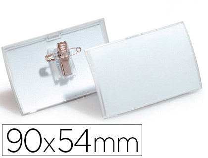 BADGE DURABLE CLICKFOLD 54X90MM FIXATION PINCE COMBI