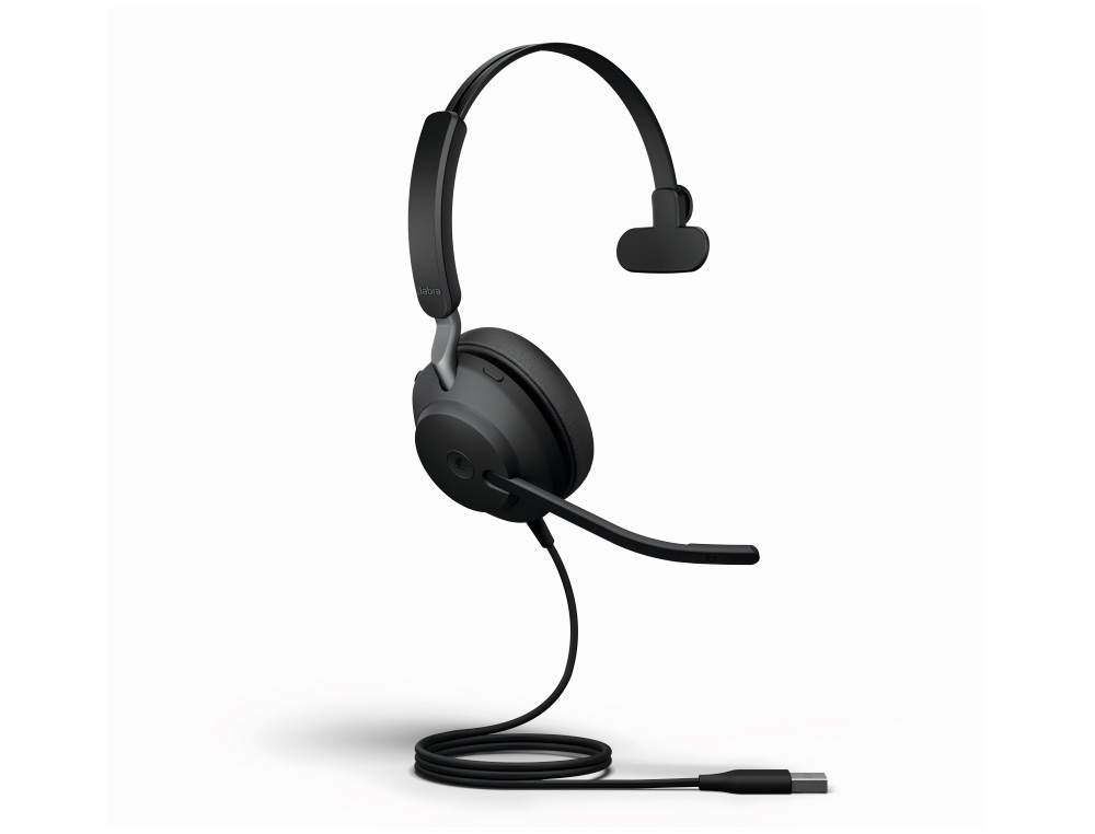 CASQUE FILAIRE JABRA EVOLVE 2 40 MONO MS USB-A MICRO CASQUE ISOLATION ACOUSTIQUE