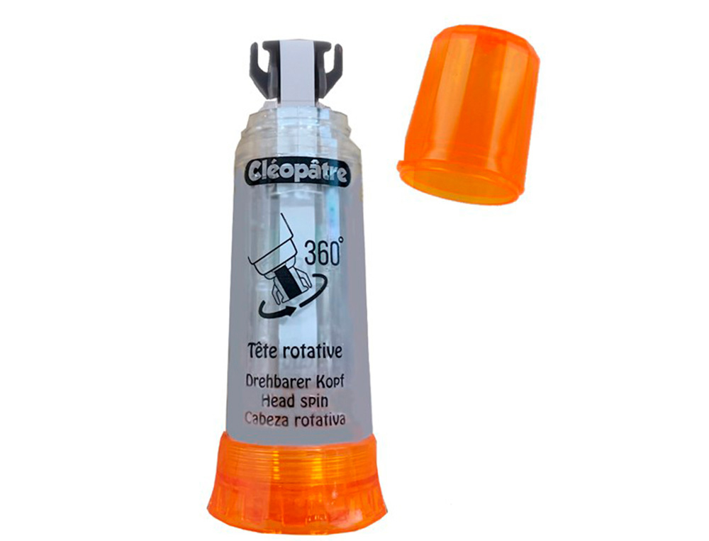 EFFACEUR D'ENCRE CLEOPATRE CORRECTEUR RECHARGEABLE AVEC  TETE ROTATIVE 360  .          DIMENSION 6M X5 MM