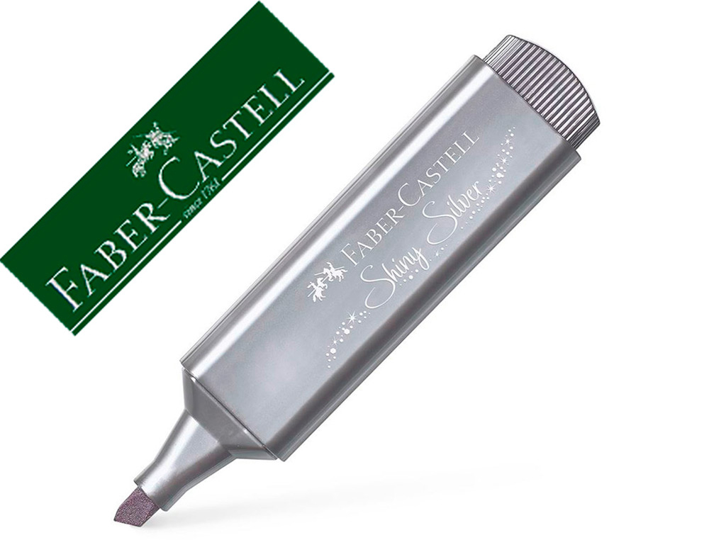 SURLIGNEUR FABER CASTELL TEXTLINER TL 46 METALLIC      SHINY SILVER