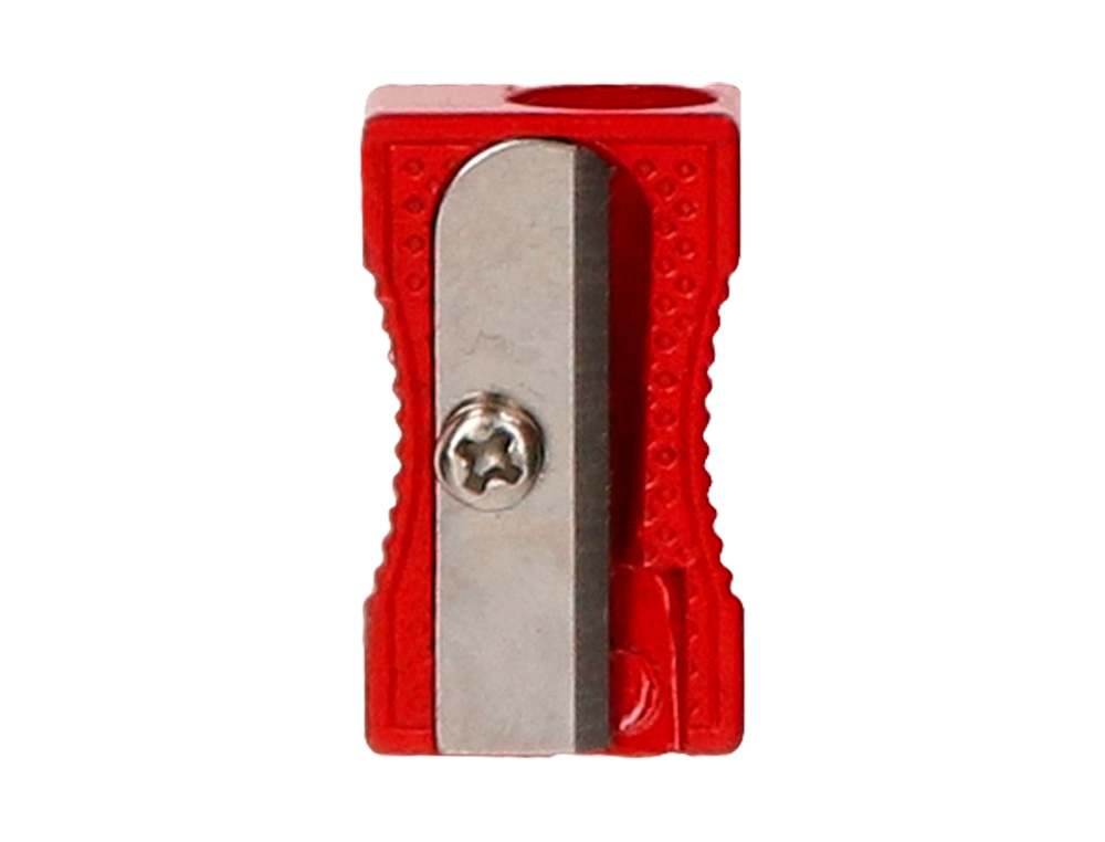 TAILLE-CRAYON LIDERPAPEL METALLIQUE 1 USAGE COLORIS    ROUGE
