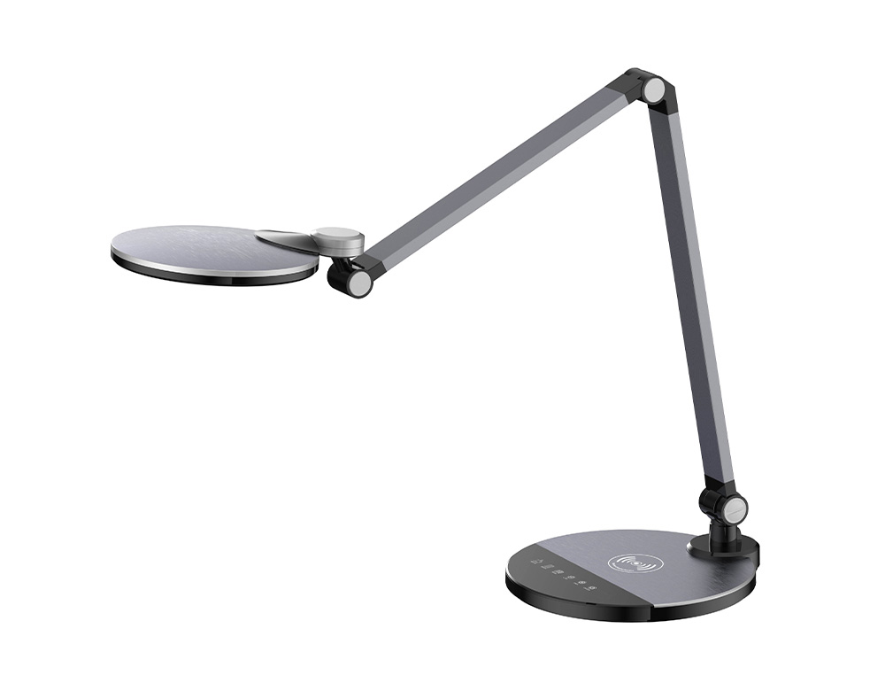 LAMPE DE BUREAU Q-CONNECT PROFESIONNELLE ALUMINUM       CHARGEUR SMARTPHONE 9W 120    LED CCT 3000K-6300K 600LM