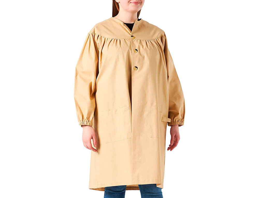 BLOUSE PEINTURE A L'ANCIENNE OZ INTERNATIONAL  S-M COTON   COLORIS BEIGE
