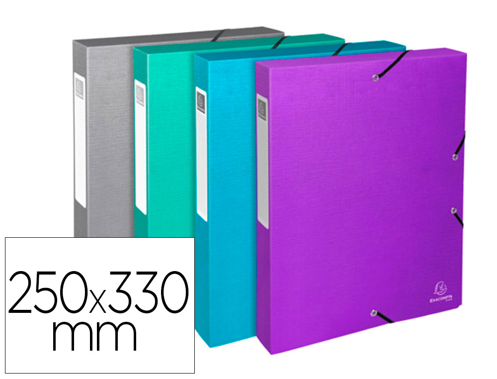 BOITE DE CLASSEMENT EXABOX CARTE ENDUITE TEKSTO DOS 40MM ASSORTIMENT