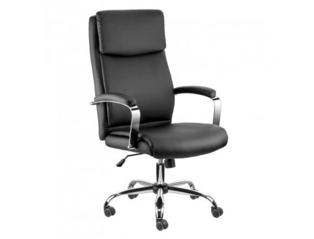FAUTEUIL DE DIRECTION Q-CONNECT LEO DOSSIER REGLABLE HAUTEUR 1170 + 80 MM HAUTEUR LARGEUR 650 MM PROFONDEUR 700 NOIR