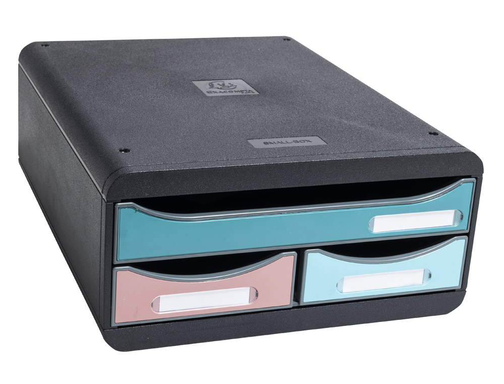MODULE CLASSEMENT EXACOMPTA SMALL BOX SKANDI 3 TIROIRS    COLORIS ASSORTIS