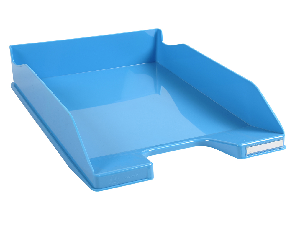 CORBEILLE COURRIER EXACOMPTA MIDI-COMBO IDERAMA SUPERPOSABLE VERTICALE/ESCALIER COLORIS TURQUOISE BRILLANT