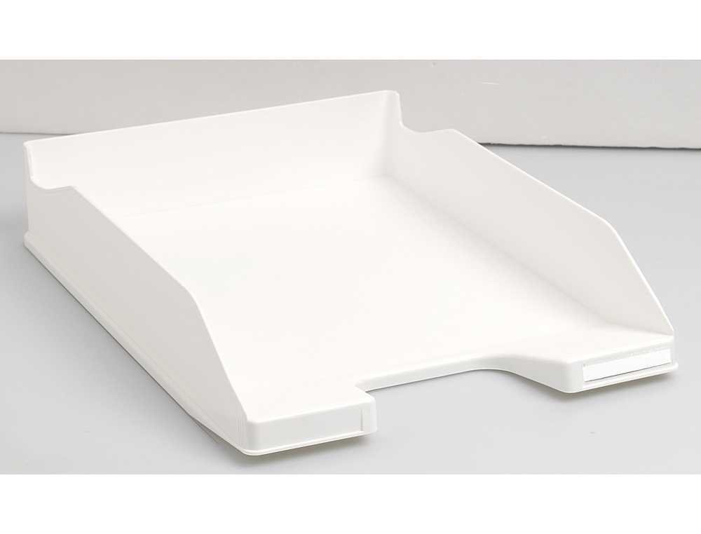 CORBEILLE COURRIER EXACOMPTA OFFICE MIDI-COMBO SUPERPOSABLE VERTICALE/ESCALIER COLORIS BLANC