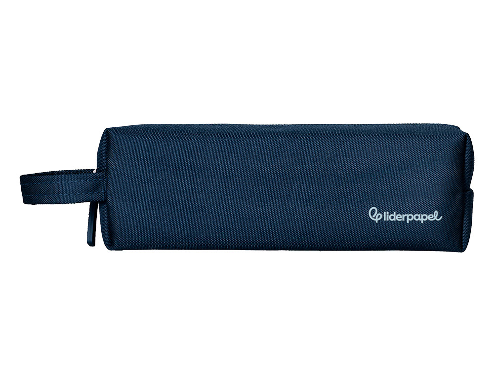 FOURRE-TOUT LIDERPAPEL 1 COMPARTIMENT AVEC ANSE 21X7CM COLORIS BLEU MARINE