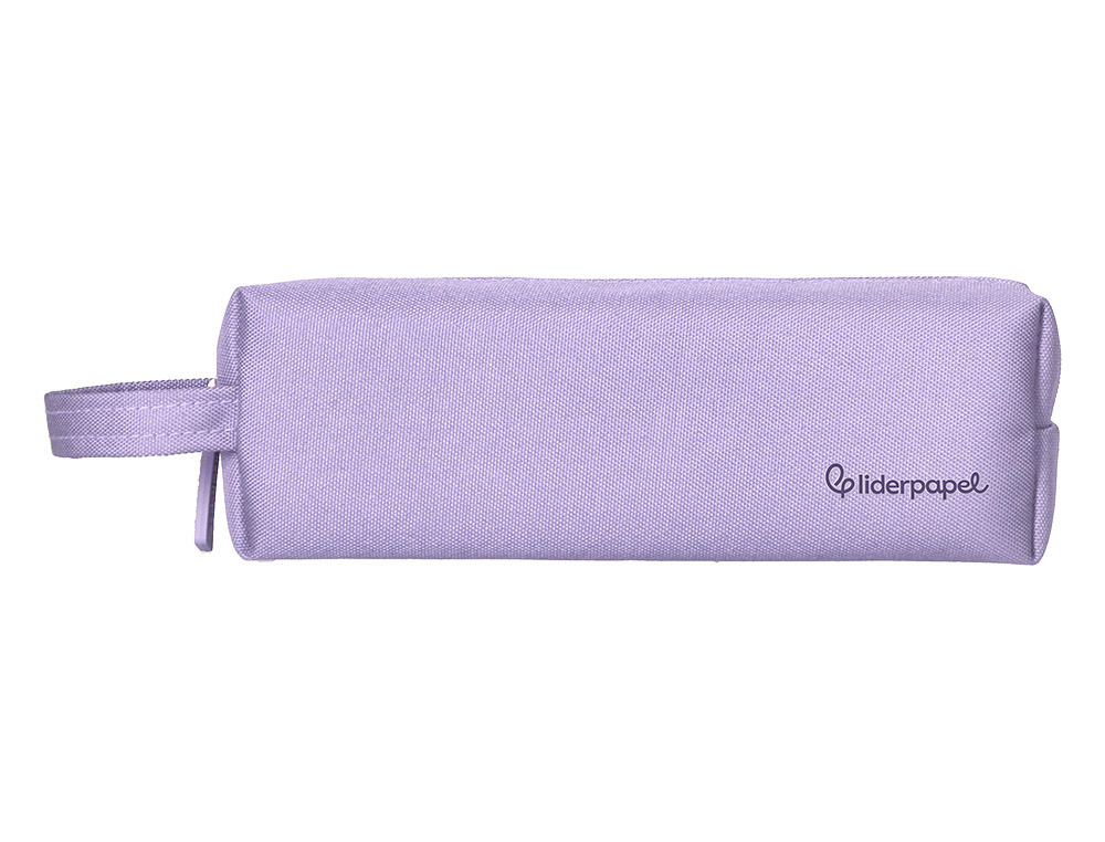 FOURRE-TOUT LIDERPAPEL 1 COMPARTIMENT AVEC ANSE 21X7CM COLORIS LILAS