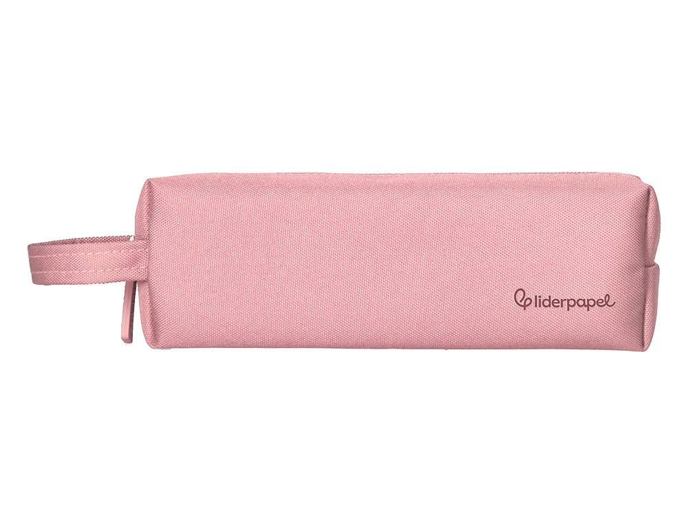 FOURRE-TOUT LIDERPAPEL 1 COMPARTIMENT AVEC ANSE 21X7CM COLORIS ROSE