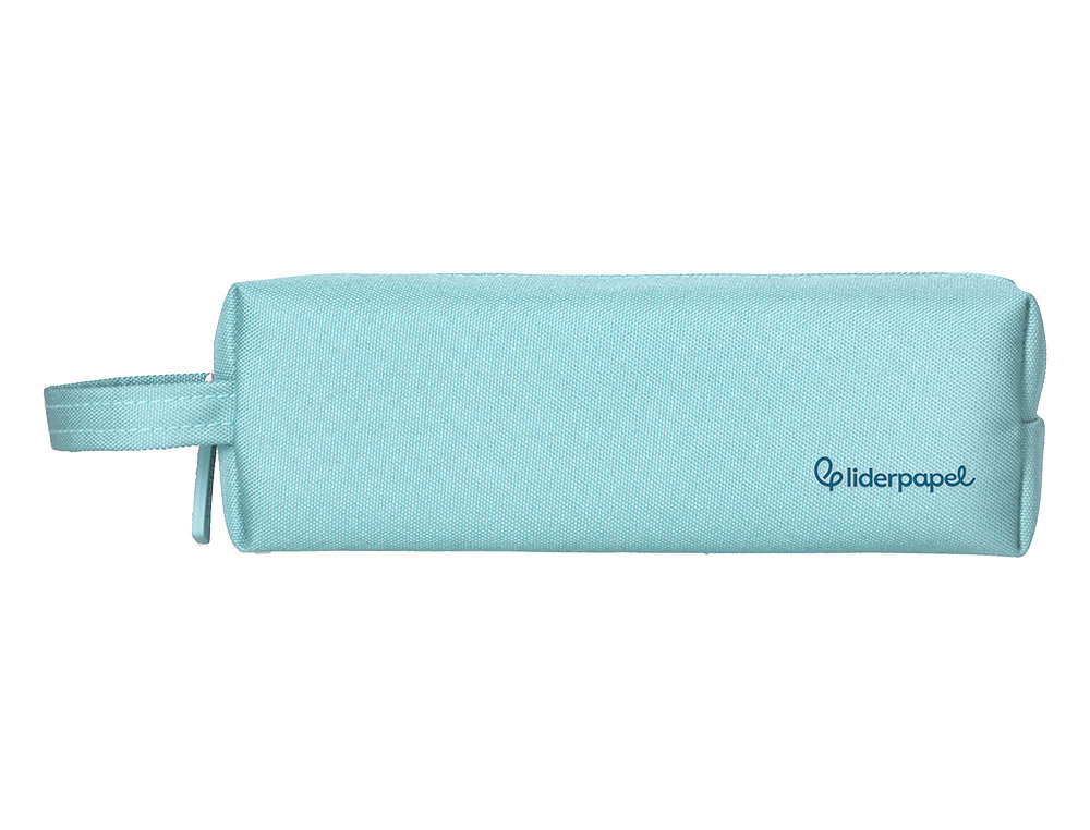 FOURRE-TOUT LIDERPAPEL 1 COMPARTIMENT AVEC ANSE 21X7CM COLORIS BLEU CELESTE