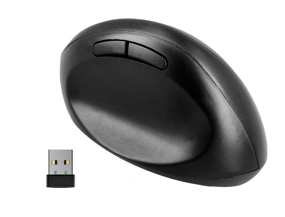 SOURIS Q-CONNECT OPTIQUE SANS FIL ERGONOMIQUE VERTICAL DPI  800/1200/1600 PILES AA        COLORIS NOIR