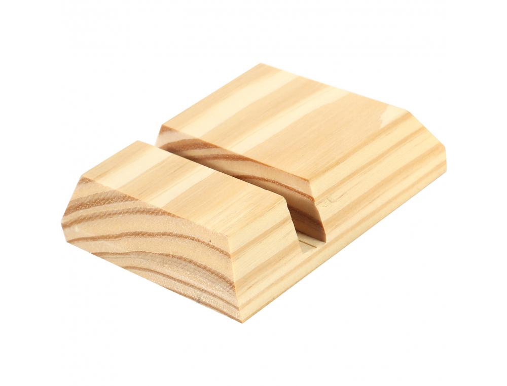 SUPPORT POUR TELEPHONE BOIS OCOLOR 9.5X8X2.5CM COLORIS    NATUREL