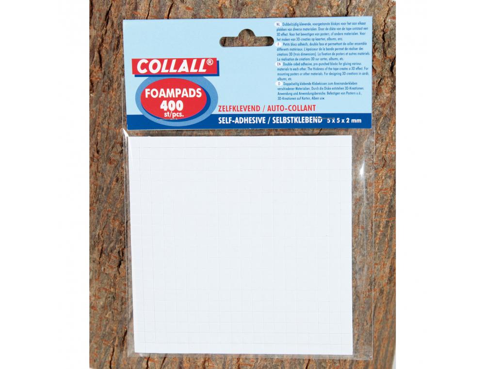 PASTILLE ADHESIVE INNSPIRO MOUSSE DOUBLE FACE EFFET 3D   OBJETS LEGERS 50X50X2MM ETUI  DE 400 UNITES