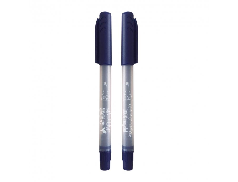 FEUTRE ECRITURE RECYCLE ULMANN POINTE 0,4MM COLORIS   BLEU