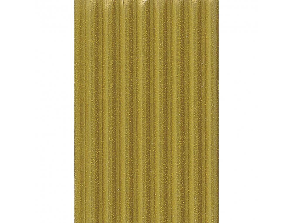 CARTON ONDULE CLAIREFONTAINE FINE CANNELURE 50X70CM 300G   COLORIS OR 1 FEUILLE